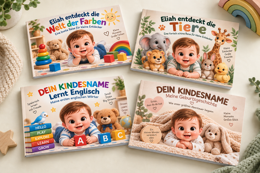 Personalisierte Kinderbücher mit Foto als Weihnachtsgeschenk für Kinder
