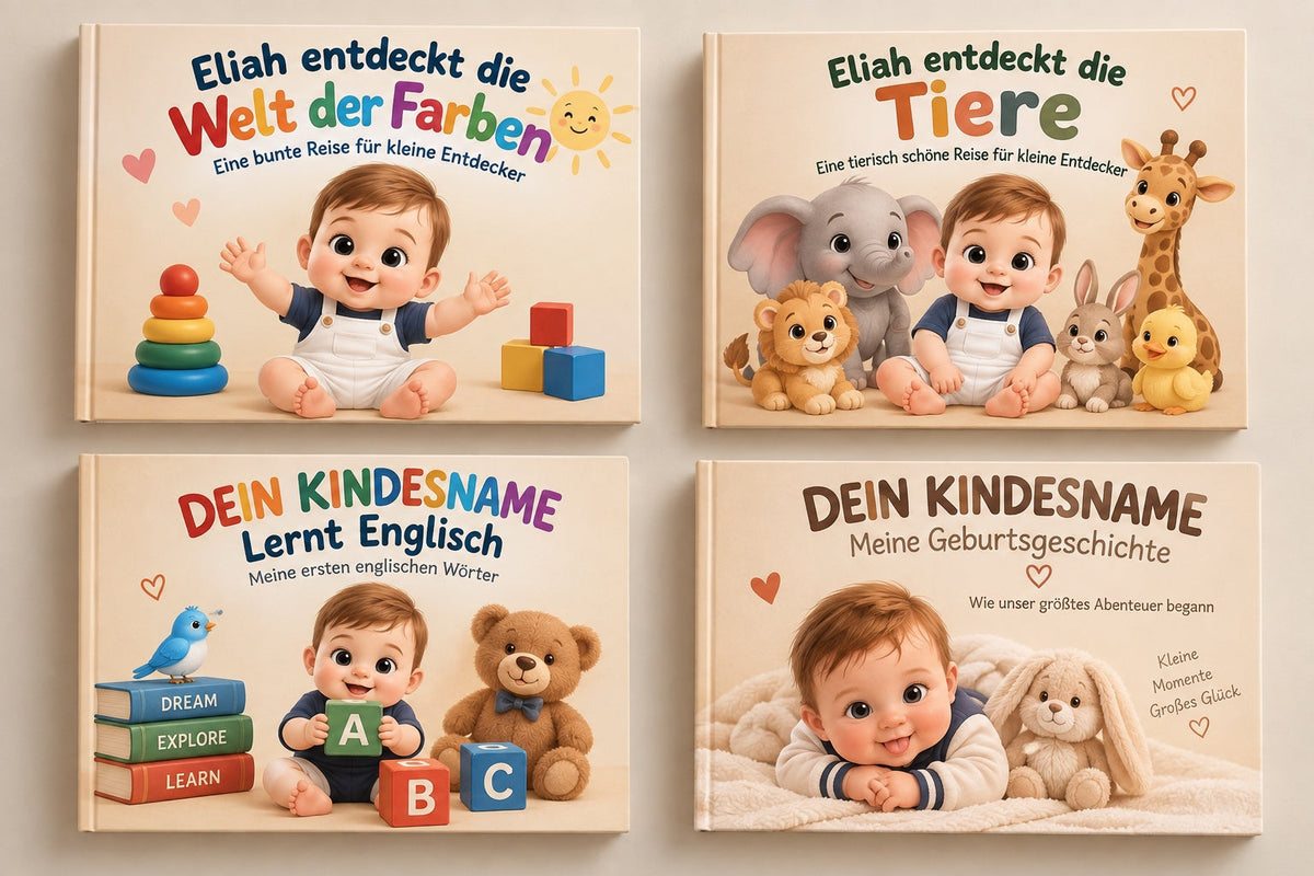 Vier Bücher der ByMoms4Moms Serie im Überblick