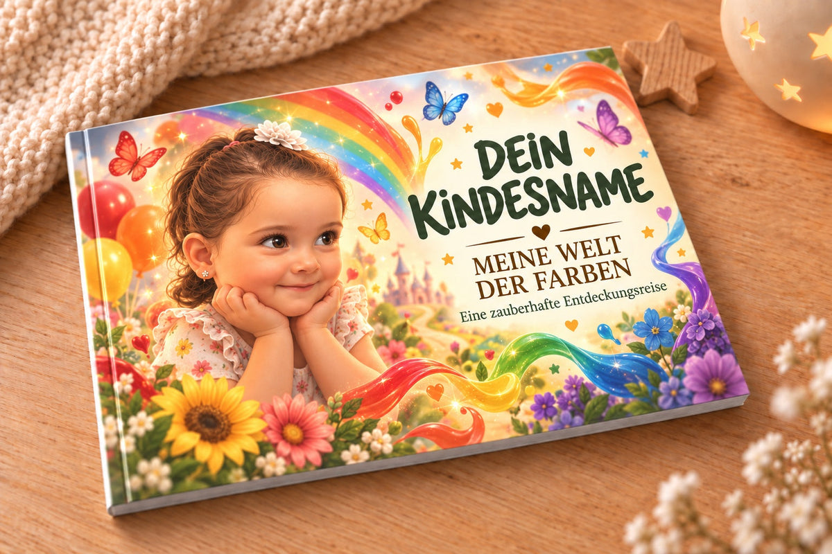 Personalisiertes Farbenbuch für Kinder – individuelles Buchcover