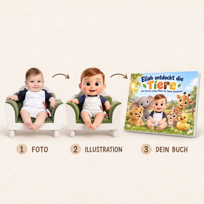 Vom Foto zur Illustration zum personalisierten Tierbuch